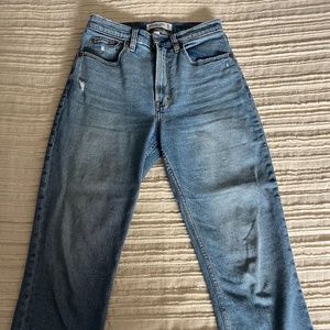 Abercrombie and Fitch Ultra high Rise Ankle Straight Jeans